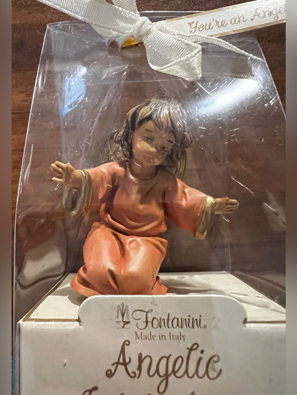 VTG Fontanini Angel Figure 'Angelic Inspirations' Italy NIB 2001